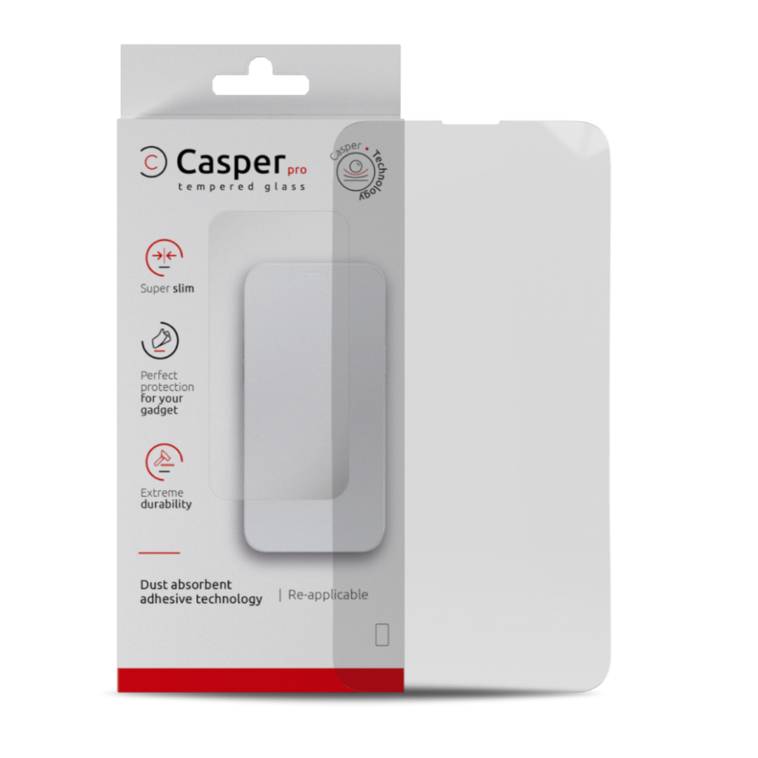 Protecteur d'écran en verre trempé Casper Pro pour iPhone 15 et 16