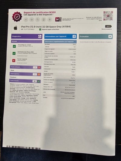 iPad Pro 12,9'' 1e Génération