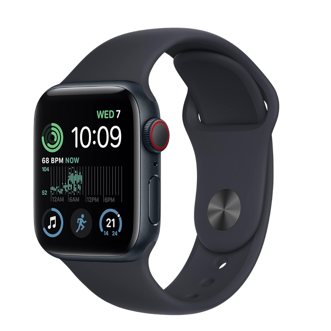 Apple Watch Series SE (GPS + Cellular) 40mm Boitier Midnight Aluminum  avec avec bracelet