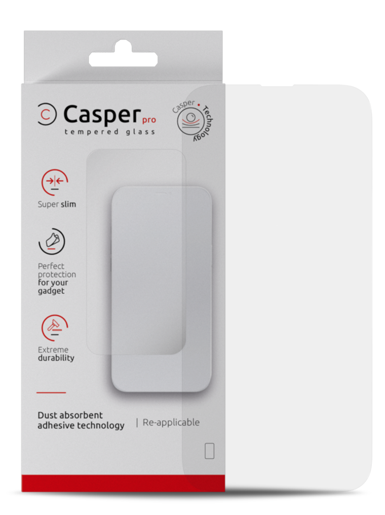 Casper Pro Tempered Glass Compatible for iPhone 14 Pro (Clear) 