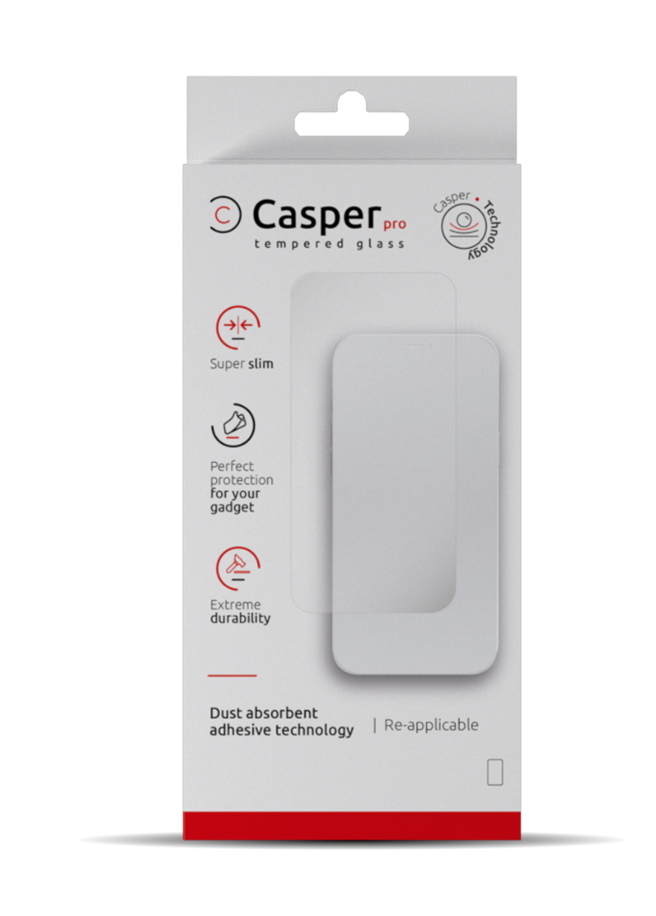 Casper Pro Tempered Glass Compatible for iPhone 14 Pro (Clear) 