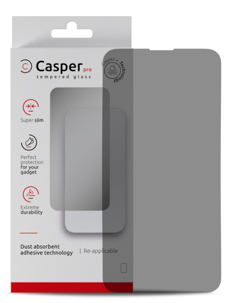 Casper Pro Verre Trempé Compatible Pour IPhone 13 Pro Max / 14 Plus (Confidentialité)