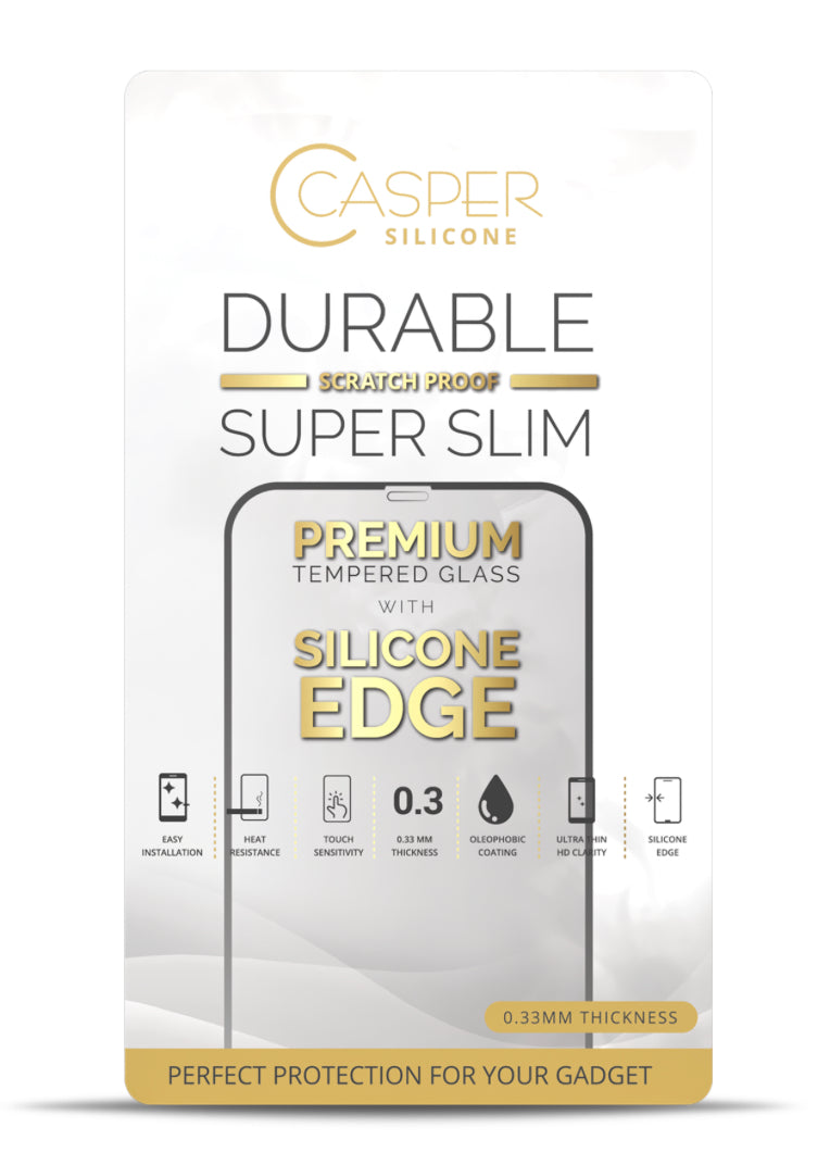 CASPER SILICONE TEMPERED GLASS COMPATIBLE FOR IPHONE 13 MINI (CLEAR)