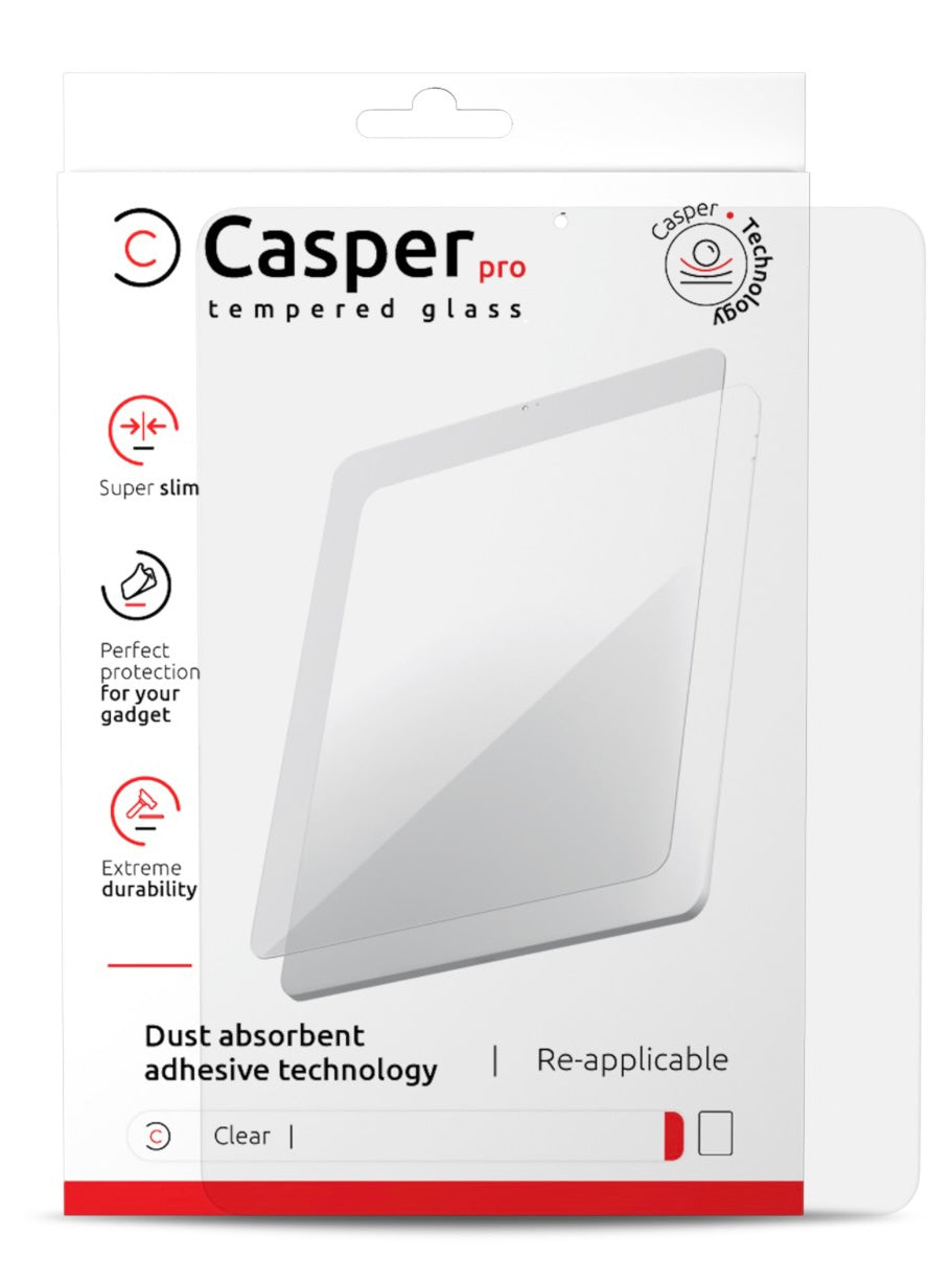 CASPER PRO TEMPERED GLASS COMPATIBLE FOR IPAD PRO 11" 1ST GENERATION / PRO 11" 2ND GENERATION / PRO 11" 3RD GENERATION / PRO 11" 4TH 202 / AIR 4 / AIR 5 (CLEAR)