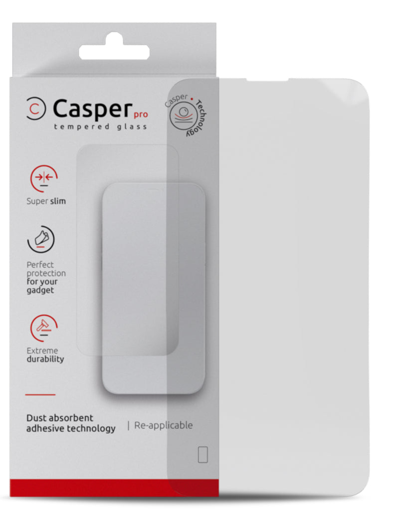 CASPER PRO TEMPERED GLASS COMPATIBLE FOR IPHONE 13/13 PRO / 14 (CLEAR)