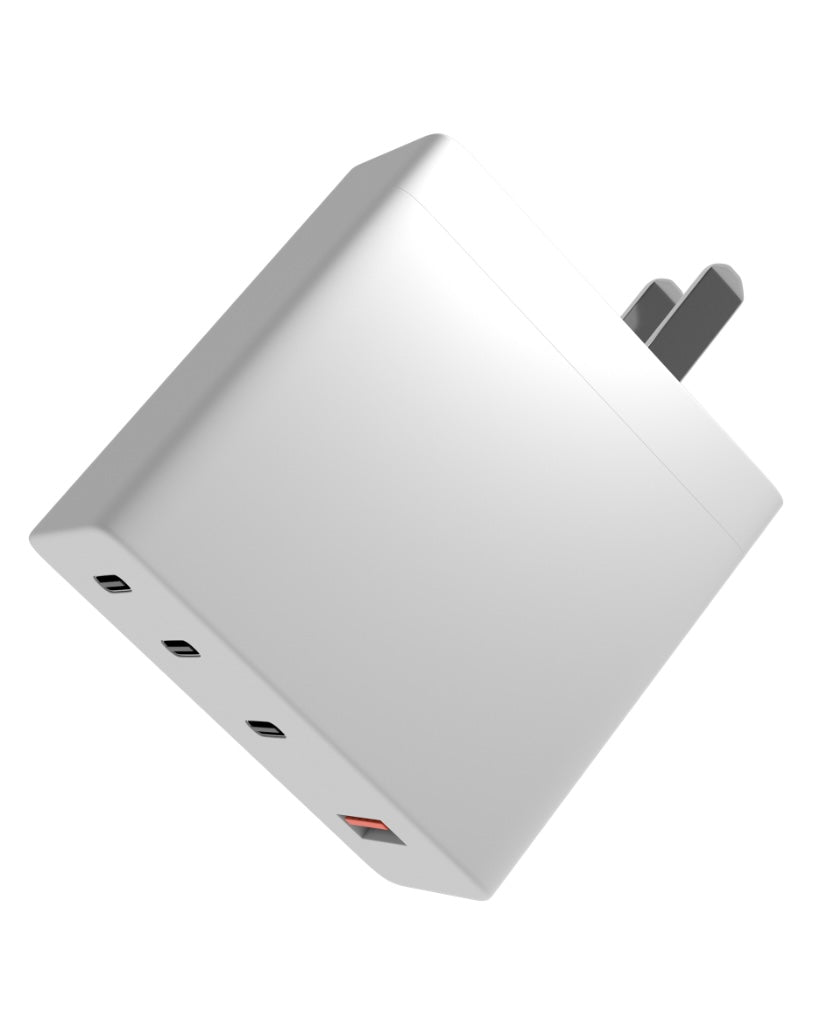 4 OUTLET - USB TYPE C AND USB TYPE A WALL ADAPTER 100 W (AMPSENTRIX)